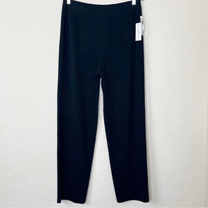 Exclusively Misook Slim Black Pant #907 Petite Large Pull On‎